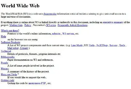 اولین وبسایت